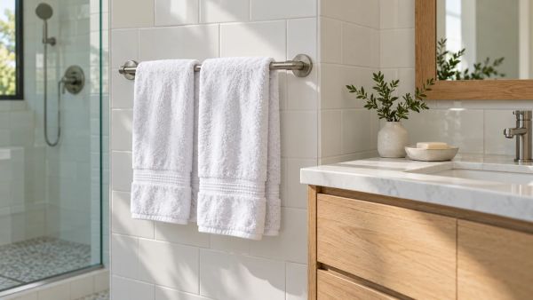5 astuces efficaces pour un porte-serviette sans perçage en salle de bain