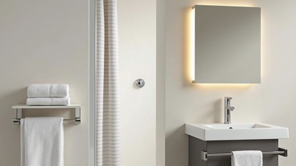 Comment optimiser l'espace avec un porte-serviette salle de bain sans percer