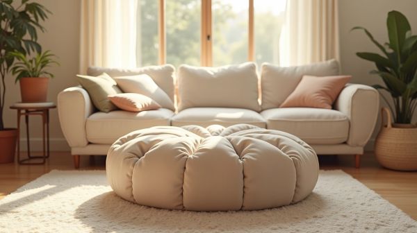 Idées déco pour meubler avec un pouf stylé et pratique