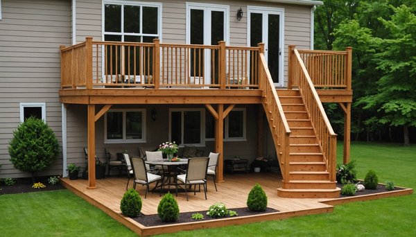 Construisez votre terrasse avec un kit bois sur plot pratique